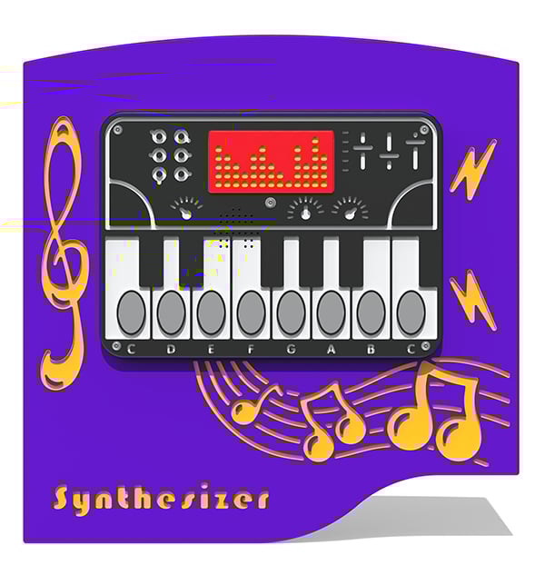 PlayTronic Synthesizer Musical Panel