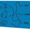 Dog, Cat and Rabbit Trace Play Panel