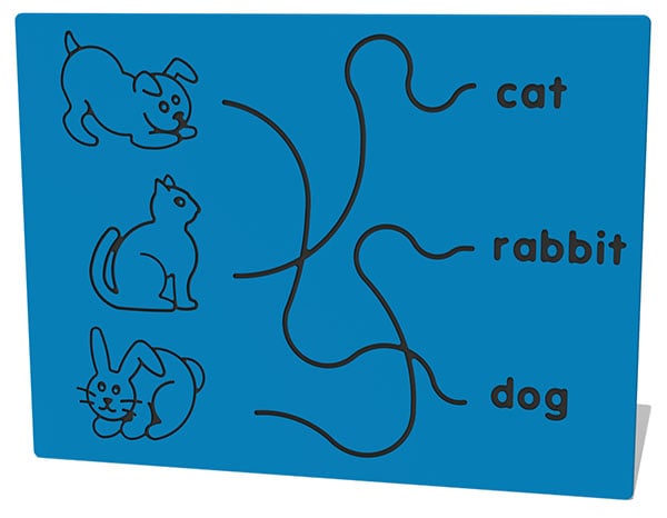 Dog, Cat and Rabbit Trace Play Panel