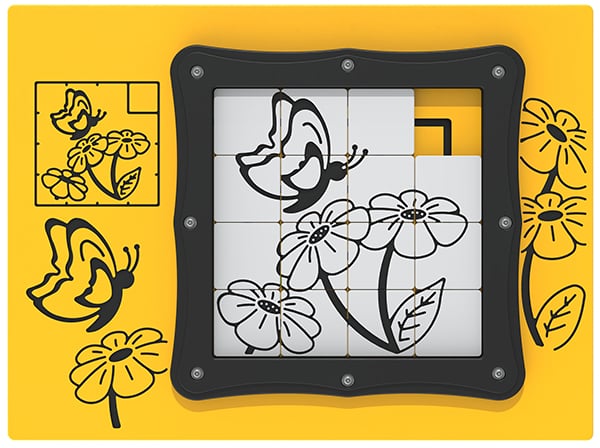 Tile Slide Butterfly Play Panel