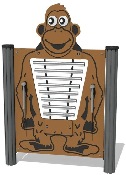 Monkey Glockenspiel Musical Panel