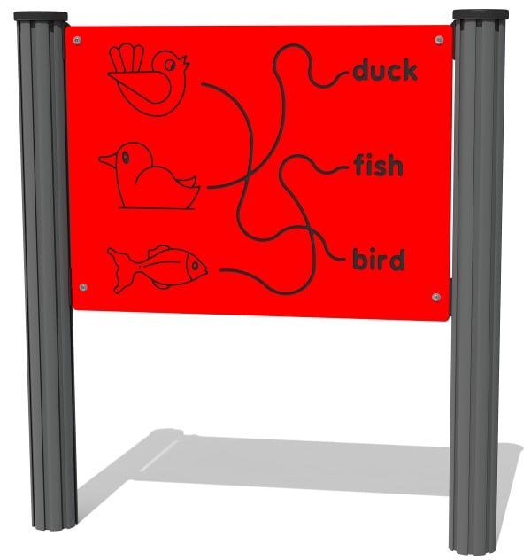 Bird, Duck and Fish Trace Play Panel