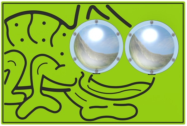 Zoom Bug Eyes Chameleon Play Panel