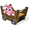 Tractor Trailer with Pig
