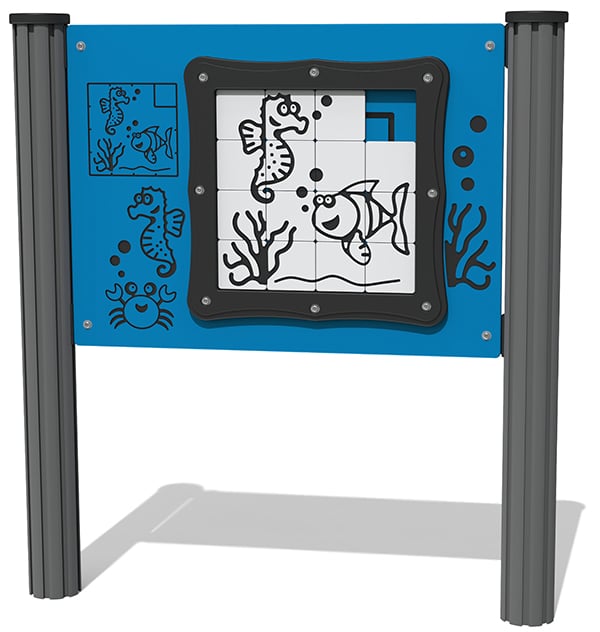 Tile Slide Fish Play Panel