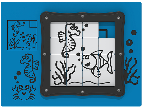 Tile Slide Fish Play Panel