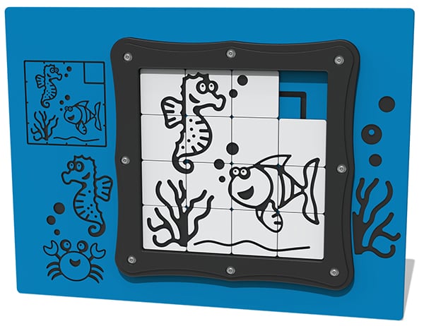 Tile Slide Fish Play Panel