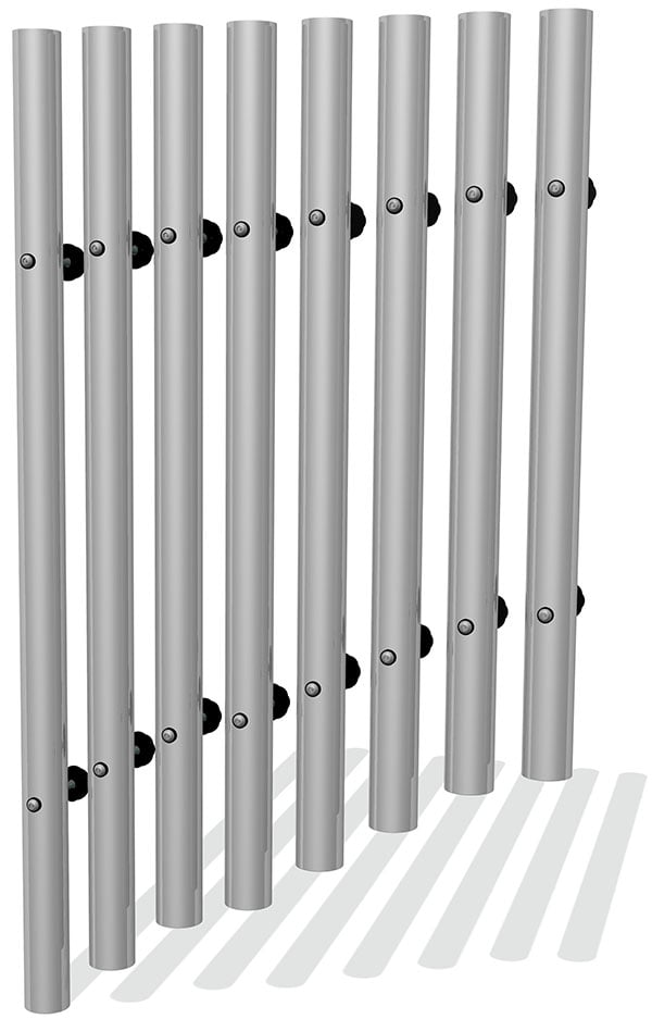 50mm Tube Chimes (8) Bolt Fixings Diatonic