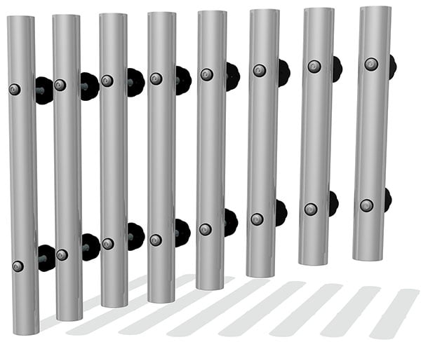38mm Tube Chimes (8) Bolt Fixings Diatonic