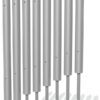 76mm Tube Chimes (8) with Straps Diatonic