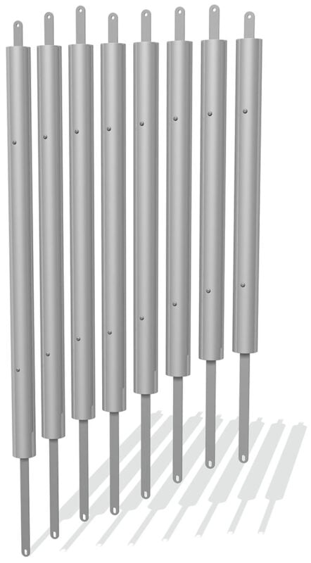 76mm Tube Chimes (8) with Straps Diatonic