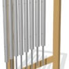 76mm Tube Chimes (8) with Straps Diatonic