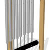76mm Tube Chimes (8) Rail Mounted Diatonic