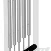 76mm Tube Chimes (5) Rail Mounted Pentatonic