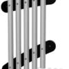 50mm Tube Chimes (5) Rail Mounted Pentatonic