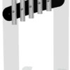 38mm Tube Chimes (5) Rail Mounted Pentatonic