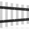 38mm Flat Chimes (8) with Mounting Strips Pentatonic