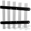 38mm Flat Chimes (5) with Mounting Strips Pentatonic