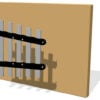 38mm Flat Chimes (5) with Mounting Strips Pentatonic