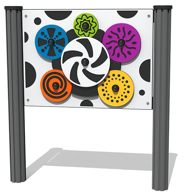 Whirling Wheels Play Panel