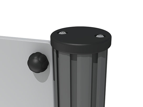 Alu Extruded Post with Top Cap - 1500mm Long