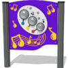 3 Slider Bells Musical Panel