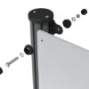 Alu Extruded Post with Top Cap - 1700mm Long