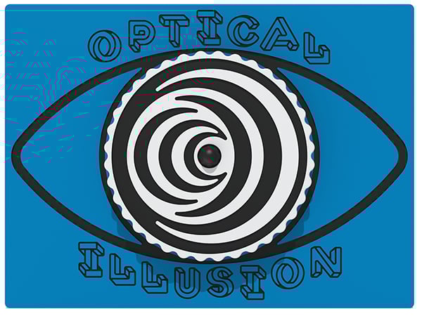 Wormhole Optical Illusion Play Panel