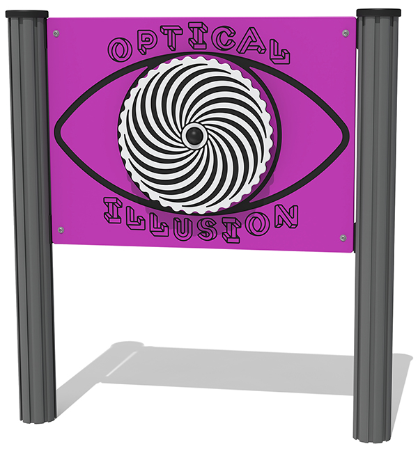 Spinning Spiral Optical Illusion Play Panel