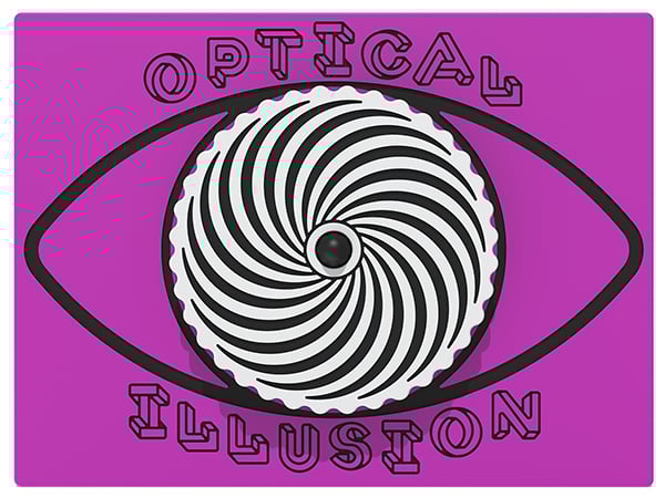 Spinning Spiral Optical Illusion Play Panel
