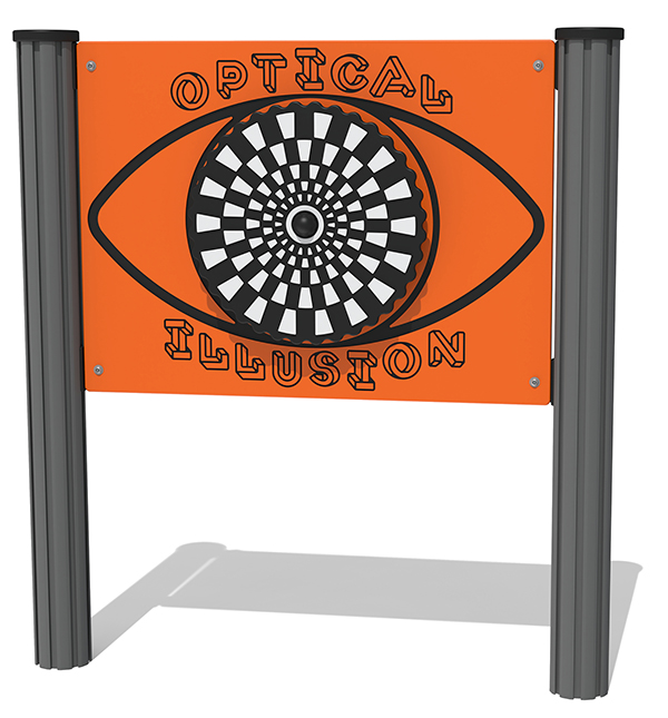 Revolving Rectangles Optical Illusion Play Panel
