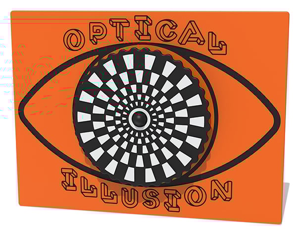 Revolving Rectangles Optical Illusion Play Panel