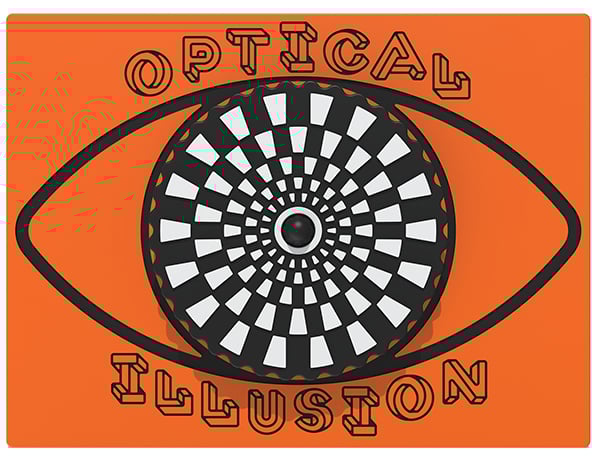 Revolving Rectangles Optical Illusion Play Panel