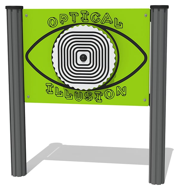 Pulsing Square Optical Illusion Play Panel
