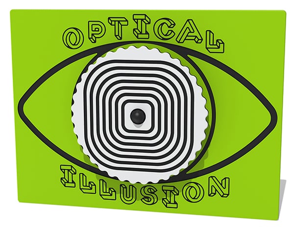 Pulsing Square Optical Illusion Play Panel