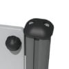 Mini Alu Extruded Post with Top Cap - 1700mm Long