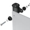 Mini Alu Extruded Post with Top Cap - 1700mm Long