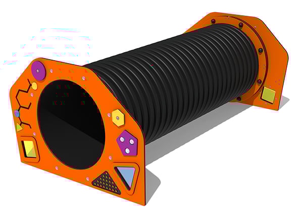 Sensory Ribbed Crawl Through Play Tunnel