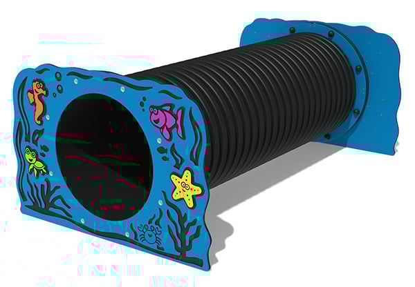 Under the Sea Ribbed Crawl Through Play Tunnel