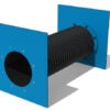 Plain Ribbed Crawl Through Tunnel